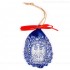 Bundesadler - Wappen - Weihnachtsmann-form, blau, handgefertigte Keramik, Baumschmuck zu Weihnachten