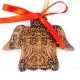 Bundesadler - Wappen - Engelform, braun, handgefertigte Keramik, Weihnachtsbaum-Hänger 2