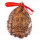 Bundesadler - Wappen - Weihnachtsmann-form, braun, handgefertigte Keramik, Baumschmuck zu Weihnachten 2