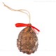 Bundesadler - Wappen - Weihnachtsmann-form, braun, handgefertigte Keramik, Baumschmuck zu Weihnachten 1