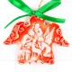 Heilige Familie - Engelform, rot, handgefertigte Keramik, Weihnachtsbaum-Hänger 2