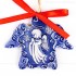 Weihnachtsengel - Engelform, blau, handgefertigte Keramik, Weihnachtsbaum-Hänger