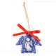 Weihnachtsengel - Engelform, blau, handgefertigte Keramik, Weihnachtsbaum-Hänger 1