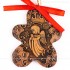 Weihnachtsengel - Keksform, braun, handgefertigte Keramik, Christbaumschmuck