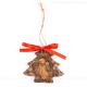 Weihnachtsengel - Weihnachtsbaum-form, braun, handgefertigte Keramik, Weihnachtsbaumschmuck 1