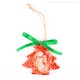 Weihnachtsengel - Weihnachtsbaum-form, rot, handgefertigte Keramik, Weihnachtsbaumschmuck 1