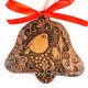 Weihnachtsvogel - Glockenform, braun, handgefertigte Keramik, Baumschmuck zu Weihnachten 2