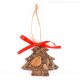 Weihnachtsvogel - Weihnachtsbaum-form, braun, handgefertigte Keramik, Weihnachtsbaumschmuck 1