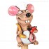 Keramik Gartenstecker - Ratatouille Ratte Mini-Chefkoch - Gartendeko