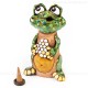 Keramik Räuchermännchen - Frosch mit Blume - Räucherfigur und Dekofigur 1