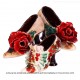 3tlg. Set handgefertigte Blumentöpfe - Übertopf Damenschuhe aus Keramik 1