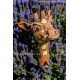 Gartenstecker Giraffenkopf mit gelben Flecken 8