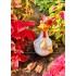 Gartenstecker weiße Henne mit Aperol Glas - Kantenhocker