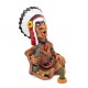 Räuchermännchen Indianer aus Keramik 4