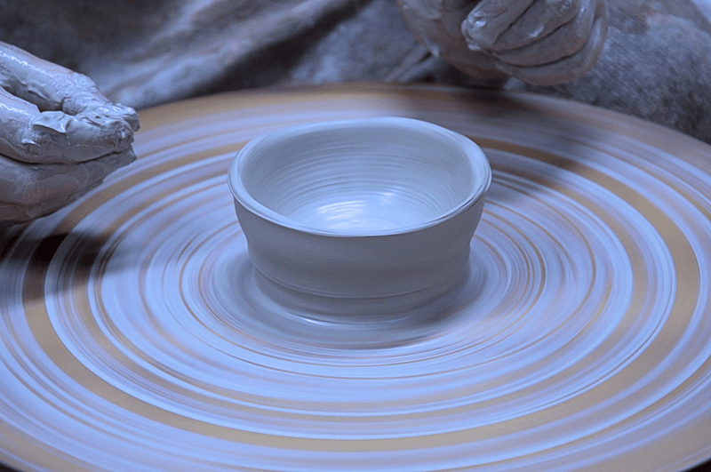 Herstellung handgefertigter Keramiktassen